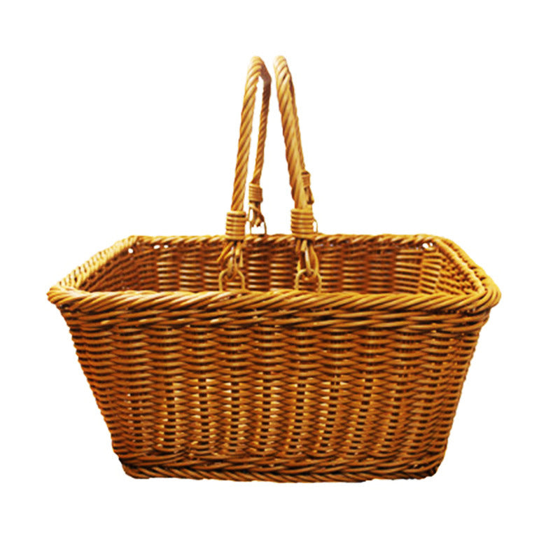 Ladies Elegant Hand Basket made of Woven Material Bowlift