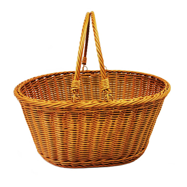 Ladies Elegant Hand Basket made of Woven Material Bowlift