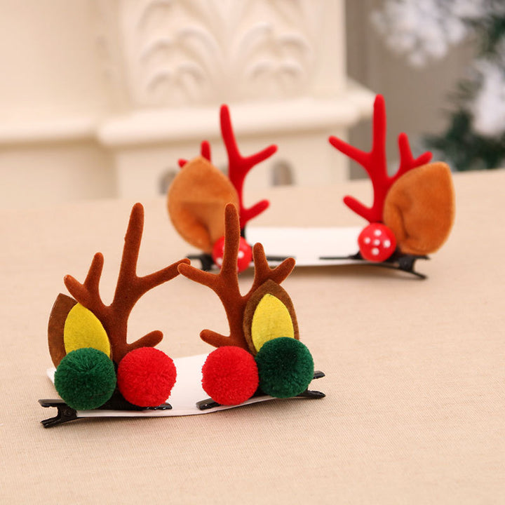 Fun Christmas Reindeer Hair Clips Bowlift