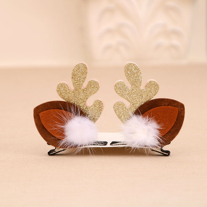 Fun Christmas Reindeer Hair Clips Bowlift