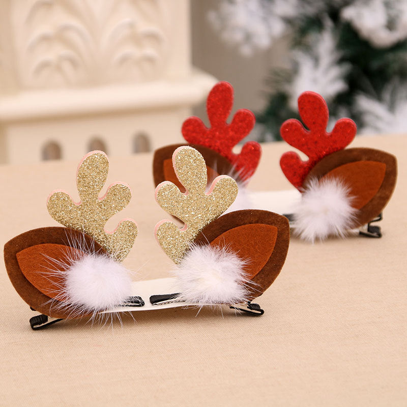 Fun Christmas Reindeer Hair Clips Bowlift