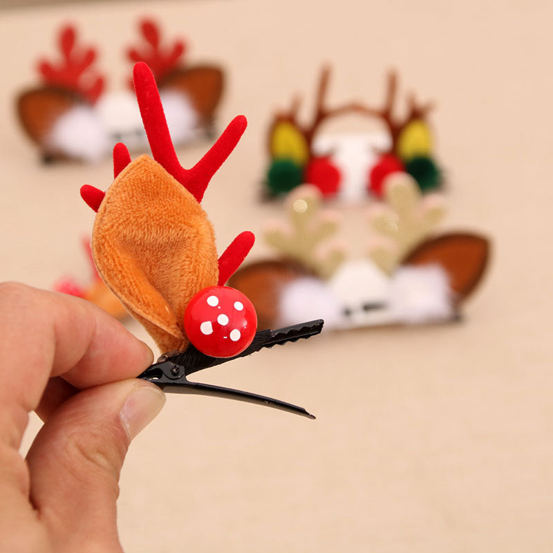Fun Christmas Reindeer Hair Clips Bowlift