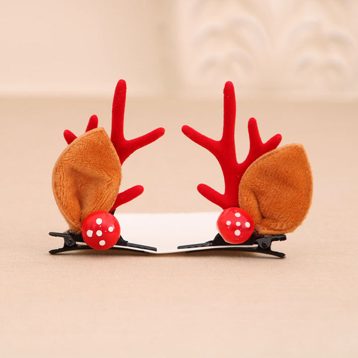 Fun Christmas Reindeer Hair Clips Bowlift