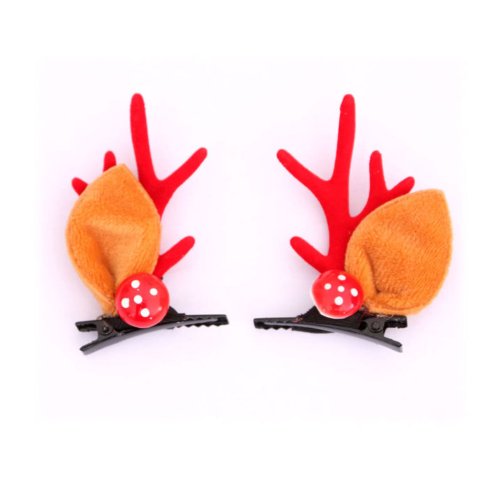 Fun Christmas Reindeer Hair Clips Bowlift