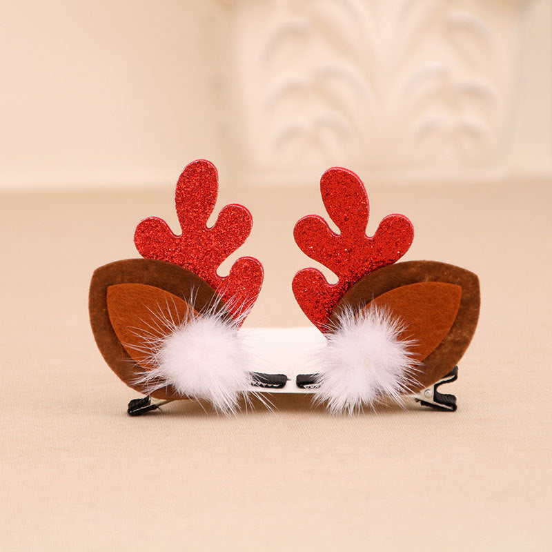 Fun Christmas Reindeer Hair Clips Bowlift