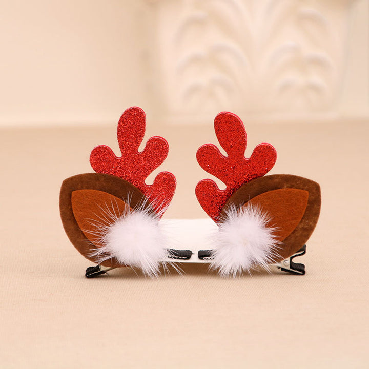Fun Christmas Reindeer Hair Clips Bowlift