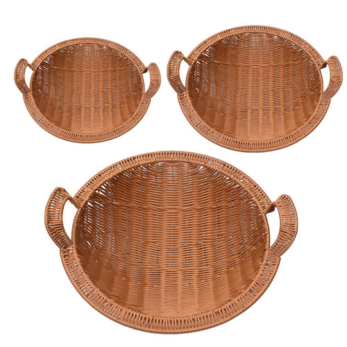 Woven Storage Basket with Handles Bowlift