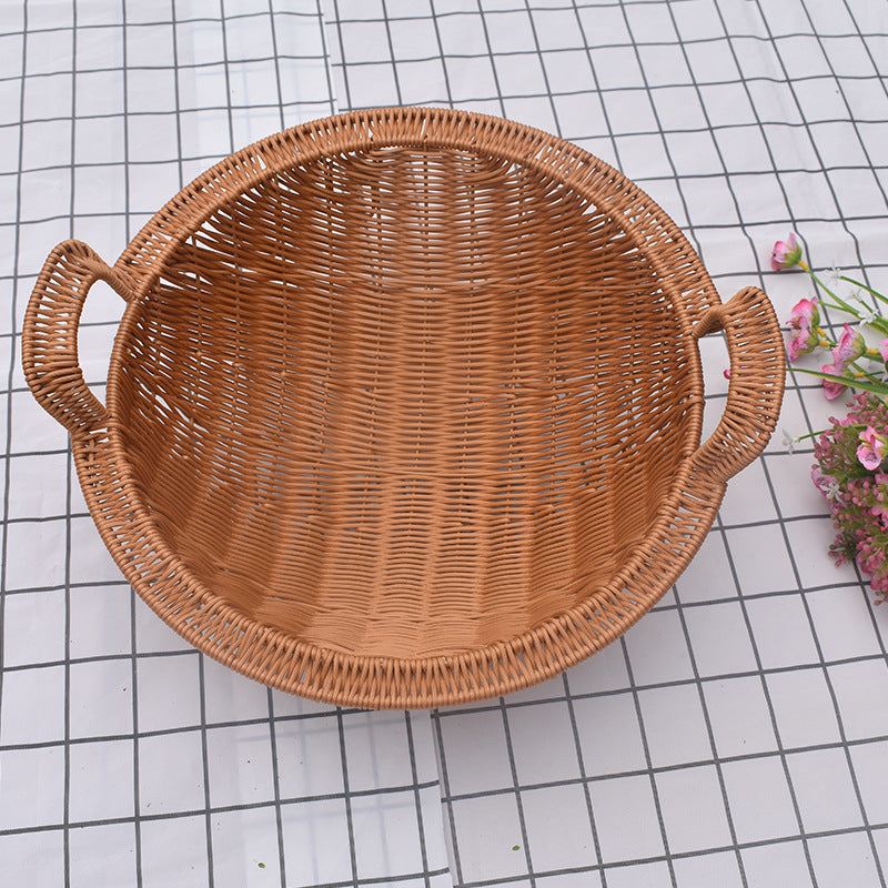 Woven Storage Basket with Handles Bowlift