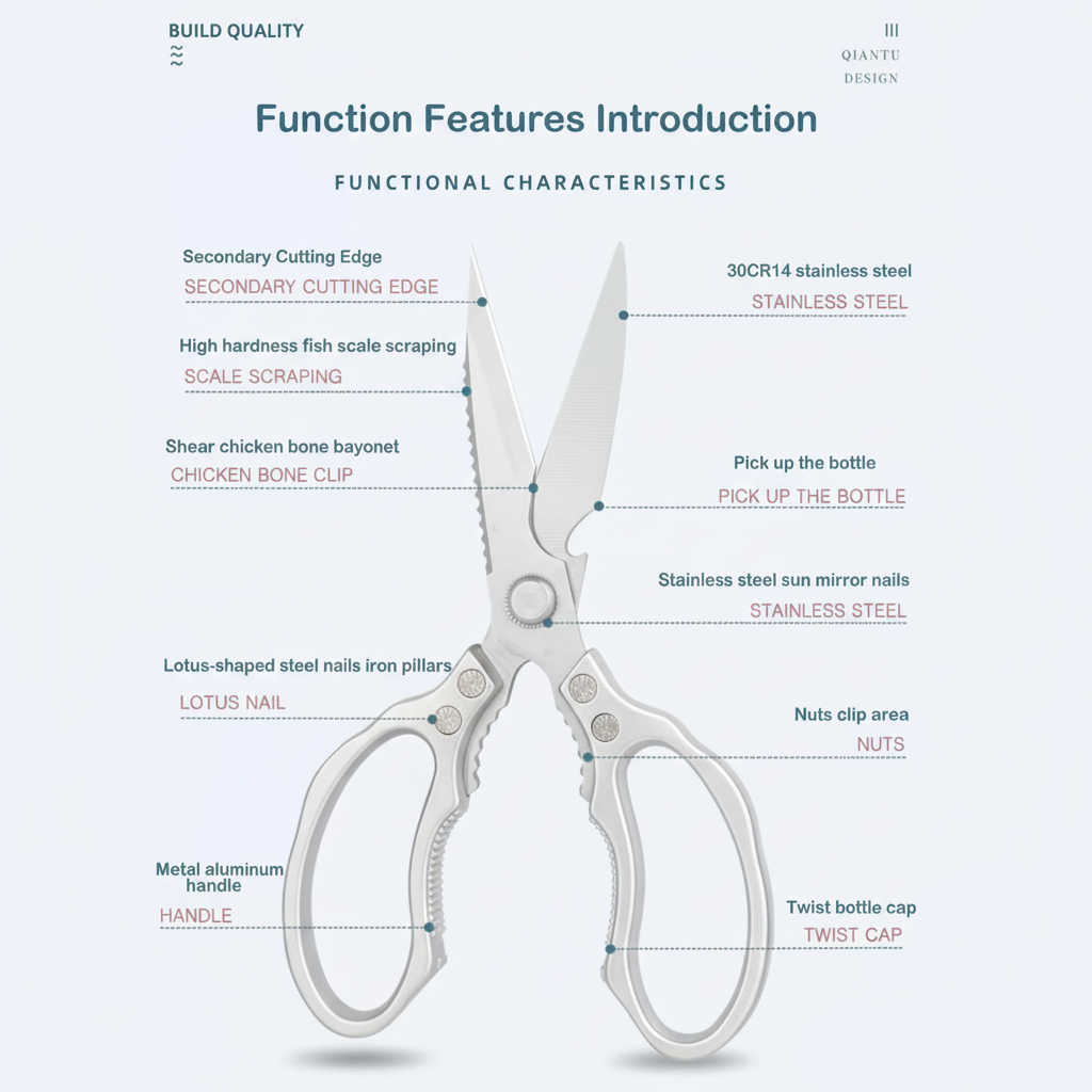 BowLift | Japanese Stainless Steel Ultimate Task Kitchen Scissors