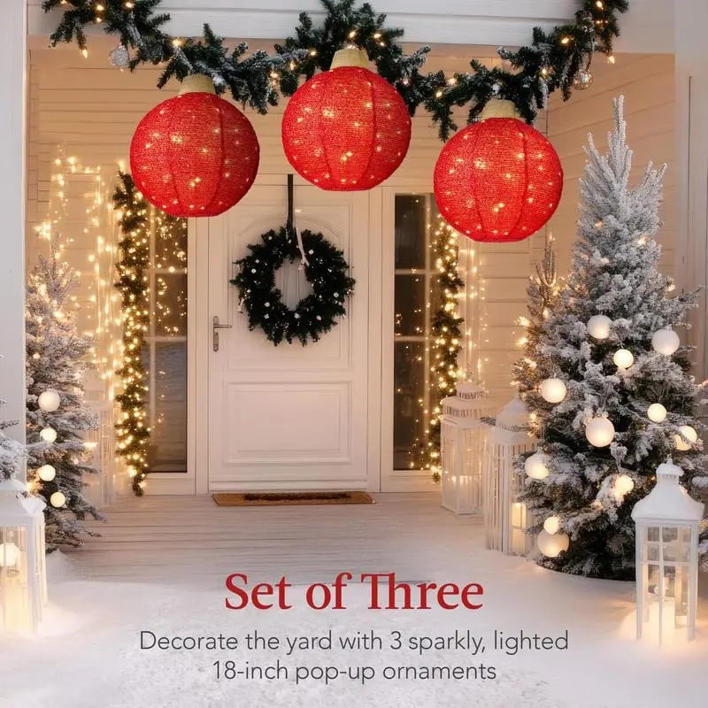 BowLift | Hanging Pop-Up Outdoor Christmas Ornaments