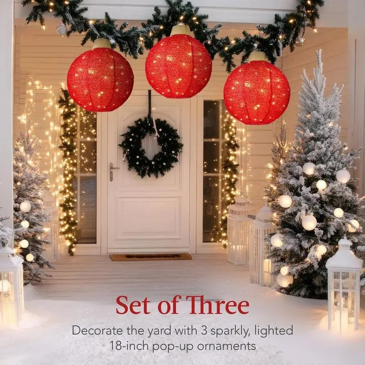 BowLift | Hanging Pop-Up Outdoor Christmas Ornaments