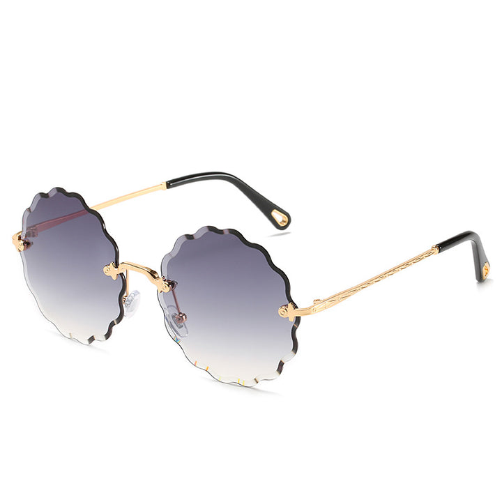 Floral-Shape Frame Sunglasses Bowlift