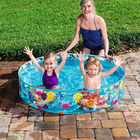 Women's Inflatable Children's Pool with Maritime Motif Bowlift