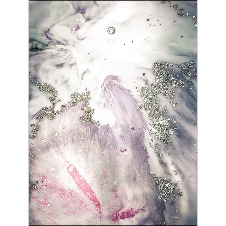 Pink and White Nordic Rug Polyester Abstract Rug Washable Non-Slip Backing Rug for Living Room | Bowlift