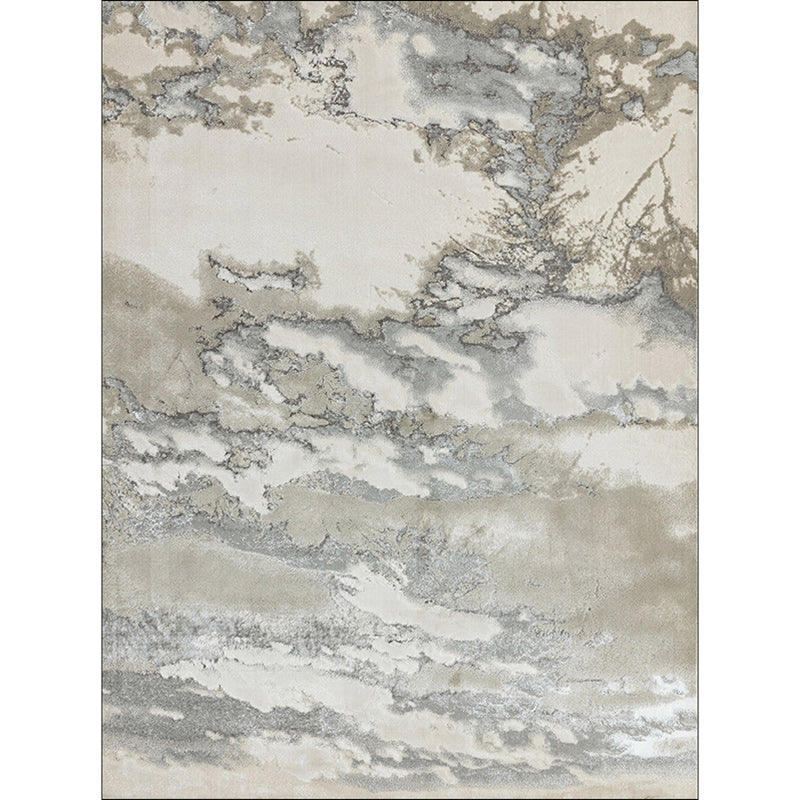 Nordic Abstract Rug Gray Polyester Rug Washable Non-Slip Mat Rug for the Bedroom | Bowlift