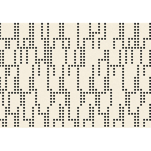 Unique dotted line pattern rug Beige Modern rug Polyester Washable Non-slip backing Rug for the living room | Bowlift