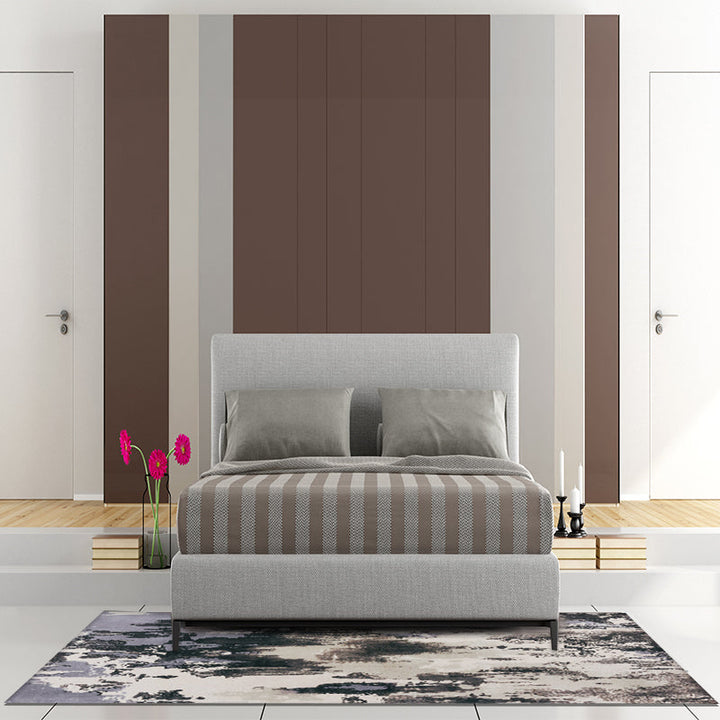 Simply Modern Rug Multicolor Abstract Oil Painting Print Area Rug Polyester Washable Rug for Living Room | Bowlift