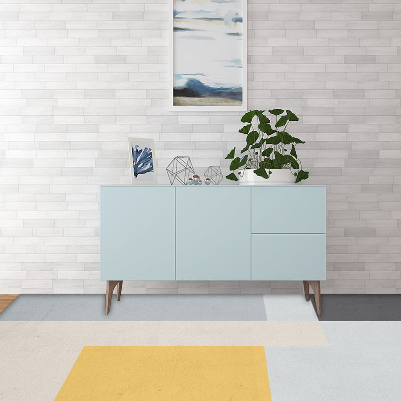 Modern living room rug Multicolor color block print rug Polyester washable non-slip backing rug | Bowlift