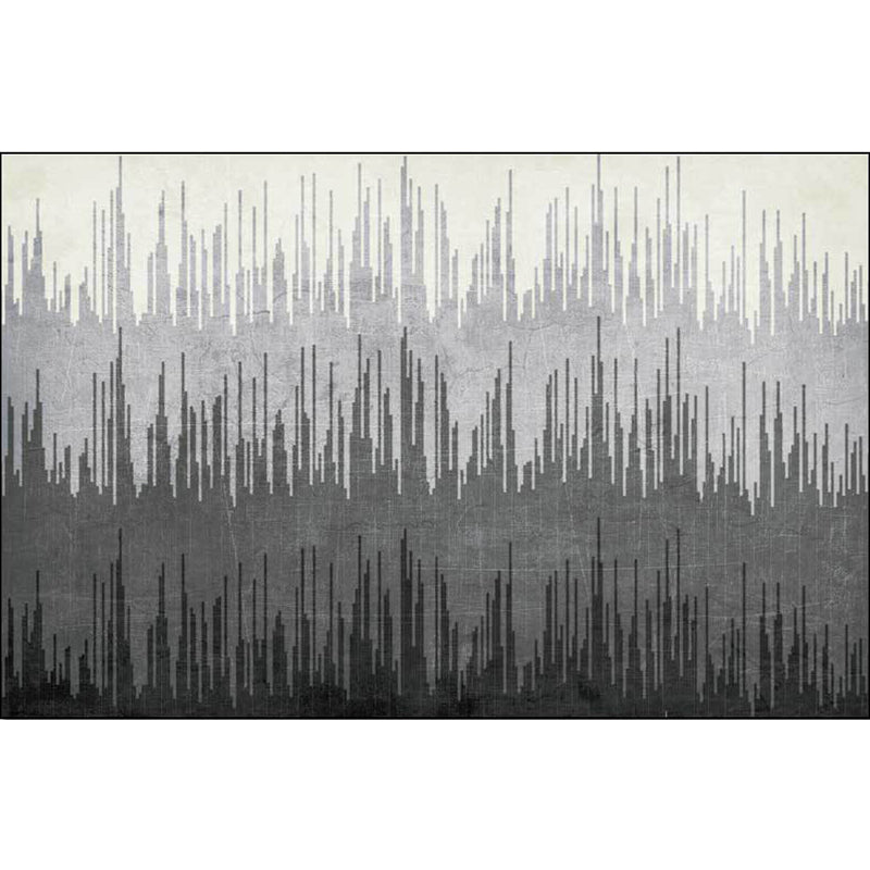 Modern living room rug Gray abstract color body line pattern rug Polyester washable rug | Bowlift