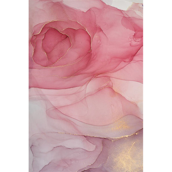 Purple and Pink Modern Rug Polyester Watercolor Print Rug Machine Washable Non-Slip Rug for the Living Room | Bowlift