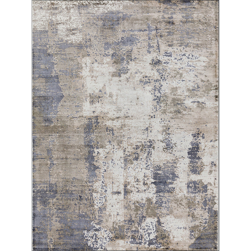 BowLift | Green and Pink Modern Rug Polyester Abstract Rug Washable Non-Slip Back Floor Carpet for Living Room