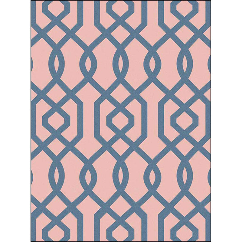 Simple geometric rug Pink Polyester rug machine washable non-slip backing rug for the bedroom | Bowlift