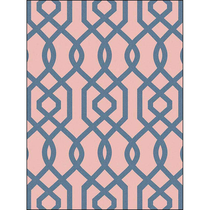 Simple geometric rug Pink Polyester rug machine washable non-slip backing rug for the bedroom | Bowlift