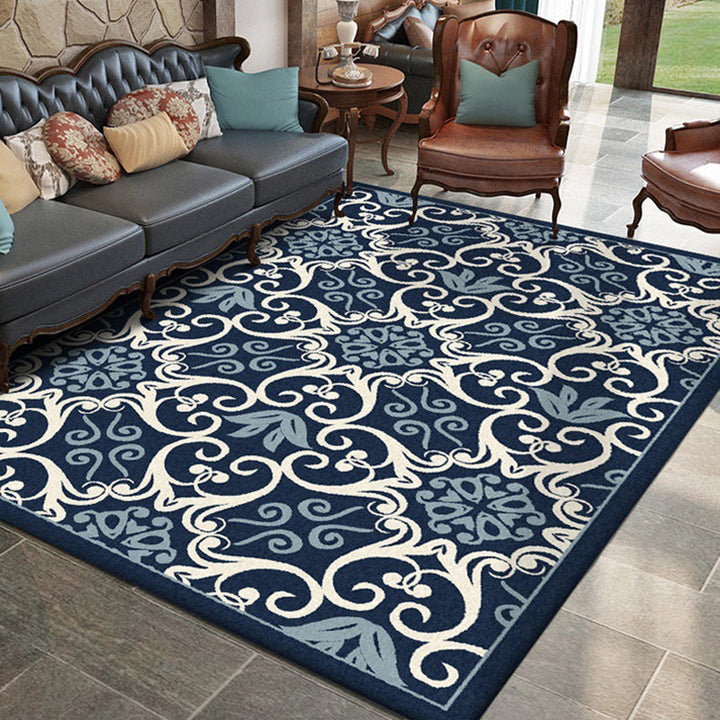 Moroccan Living Room Rug Multicolor Design Printed Carpet Polyester Pet Friendly Stain Resistant Carpet | Bowlift