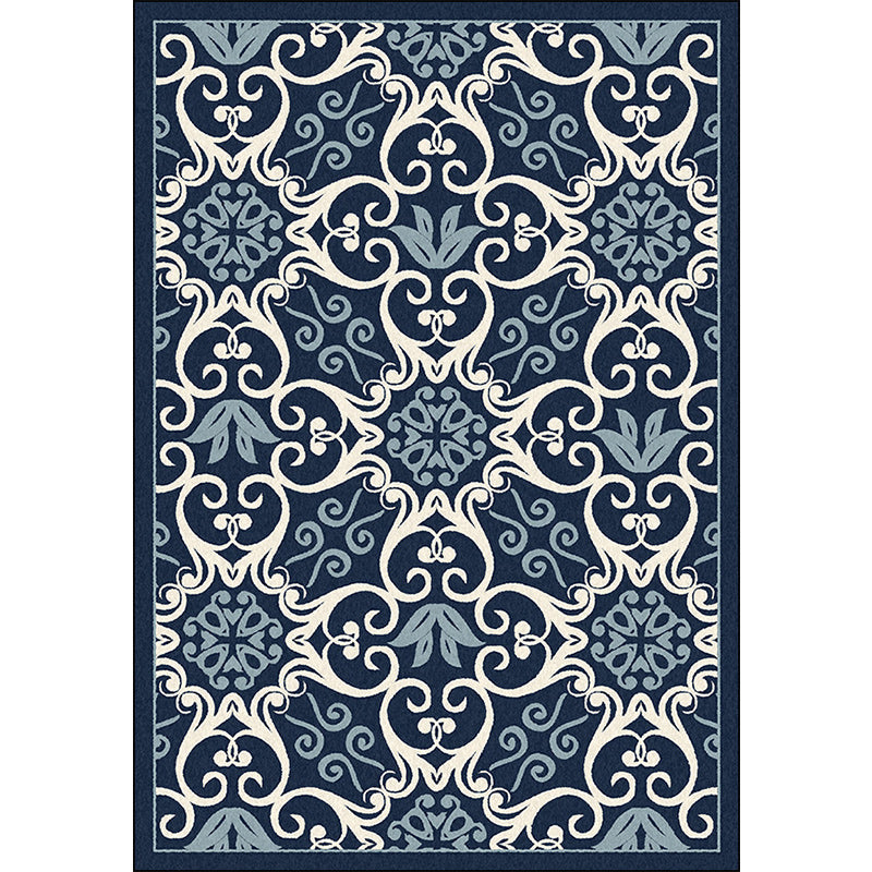 Moroccan Living Room Rug Multicolor Design Printed Carpet Polyester Pet Friendly Stain Resistant Carpet | Bowlift
