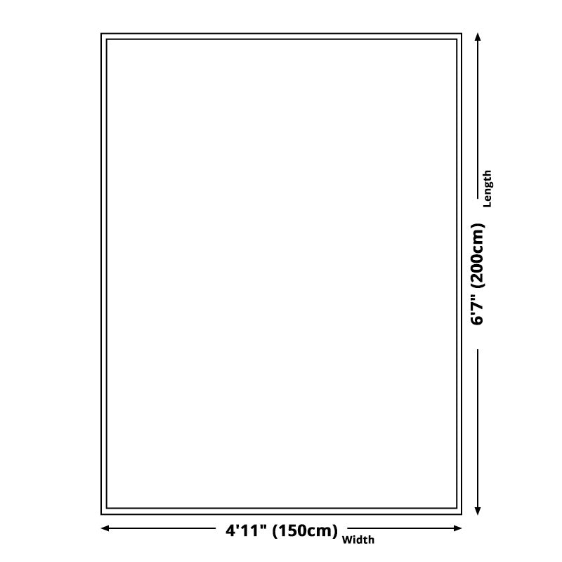 BowLift | Black Bedroom Rug New Plaid Pattern Rug Polyester Non-Slip Backing Pet-Friendly Rug