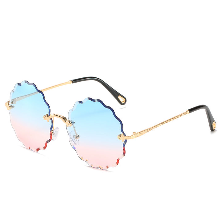 Floral-Shape Frame Sunglasses Bowlift