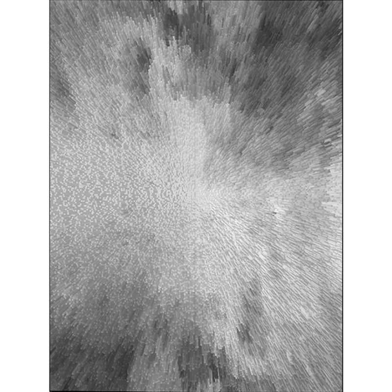 Modern living room rug in gray abstract spray print rug polyester pet-friendly washable rug for the area | Bowlift