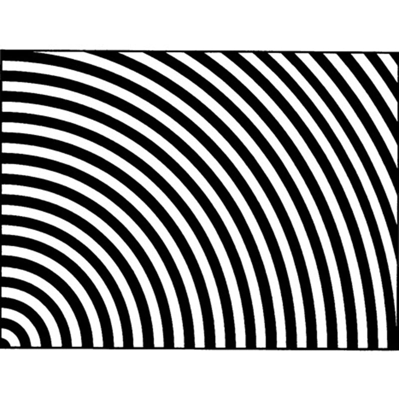 BowLift | Black and White Bedroom Carpet Novelty 3D Half Arch Pattern Rug Polyester Non-slip Stain Resistant Carpet