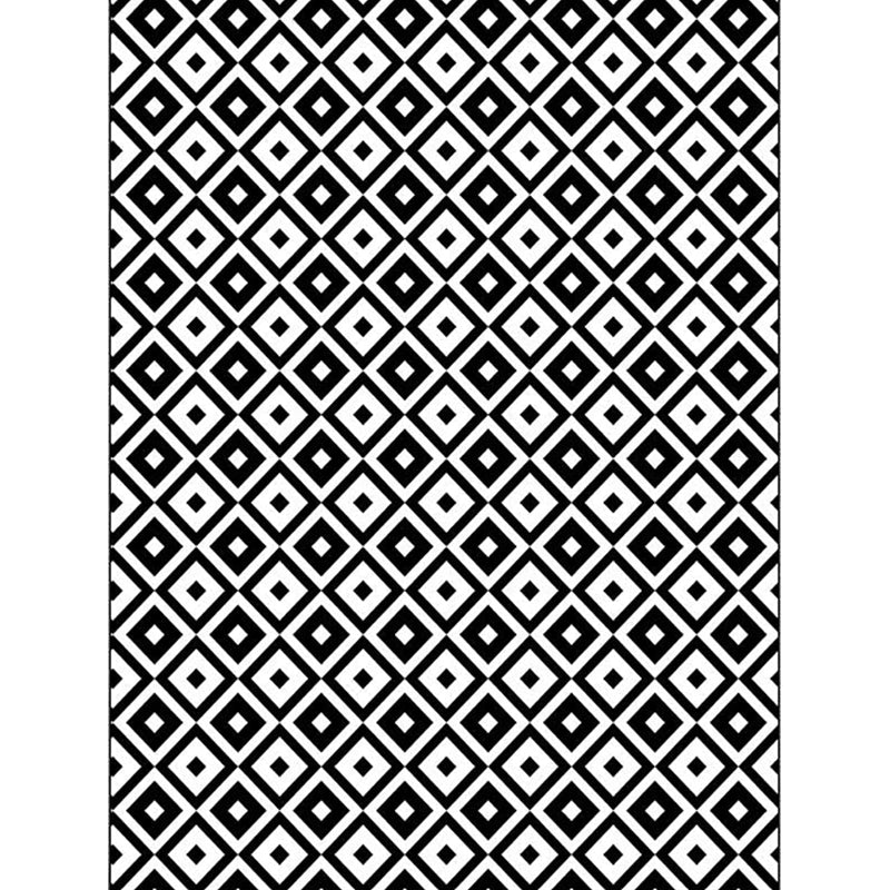 New Modern Carpet in Black-White Rhombus Pattern Carpet Polyester Non-Slip Pet-Friendly Carpet for Living Room Decoration | Bowlift