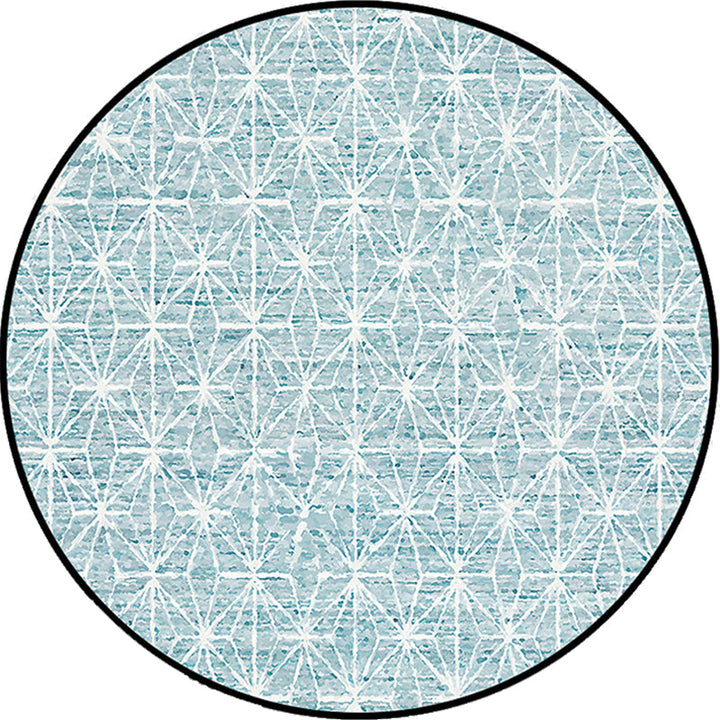 BowLift | Cattle Rug Southwest Simple Geometric Grid Tribal Rug Polyester Non-slip Stain-resistant Area Rug
