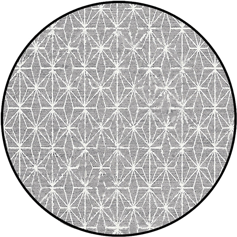 BowLift | Cattle Rug Southwest Simple Geometric Grid Tribal Rug Polyester Non-slip Stain-resistant Area Rug