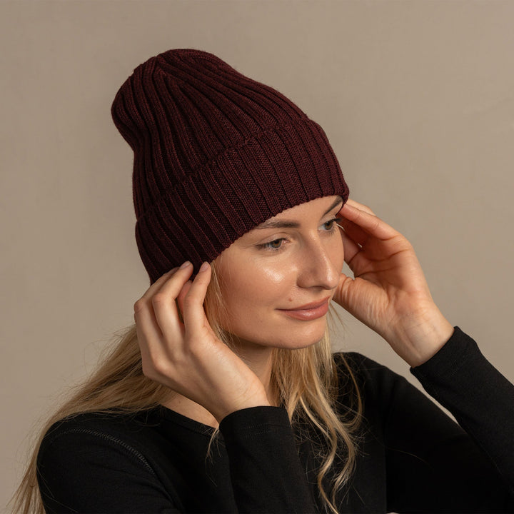 CozyMerino Beanie - Luxury Merino Wool Hat for Women Bowlift