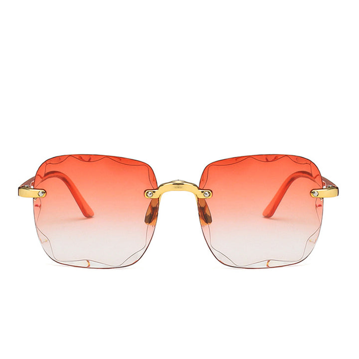 Women's trendy square sunglasses with luxurious metal frame Bowlift