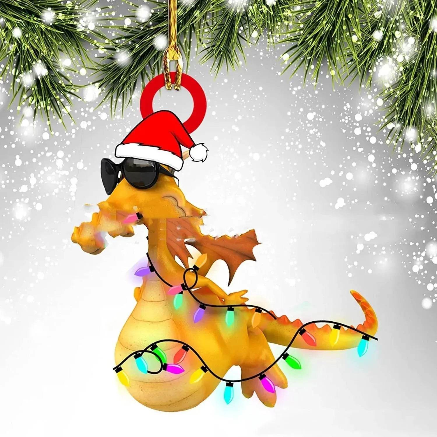 BowLift | Dinosaur Dragon Egg Christmas Decorations Pendant Acrylic