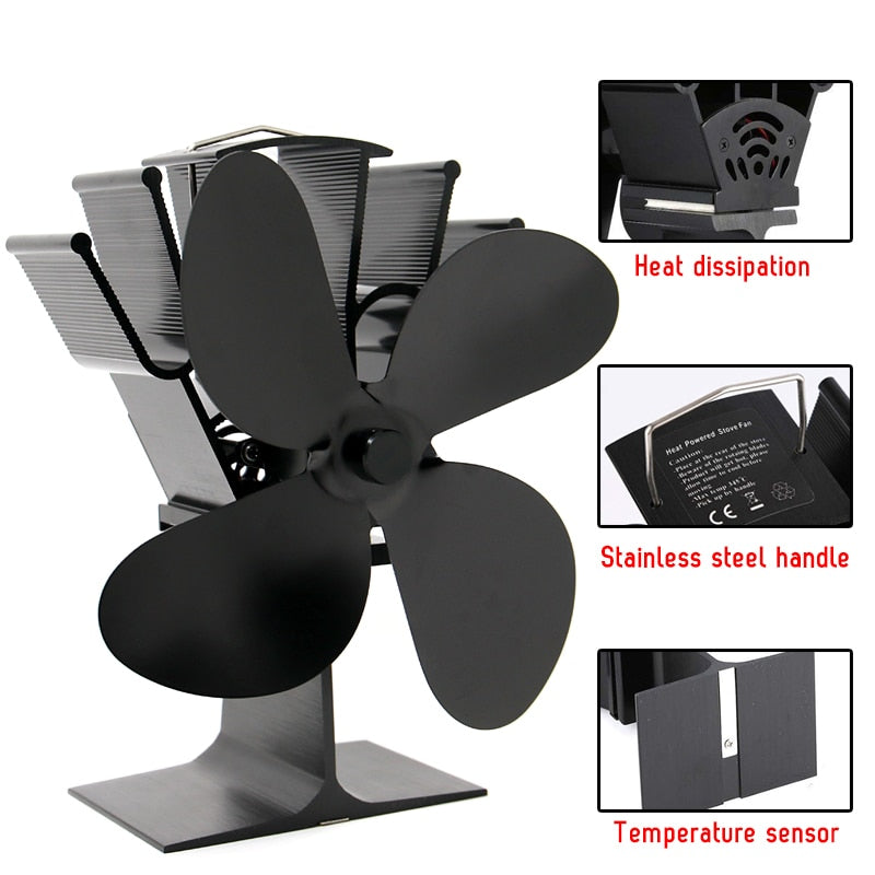 BowLift | Heat Powered Fireplace Fan - Heat Your Home More Efficiently!