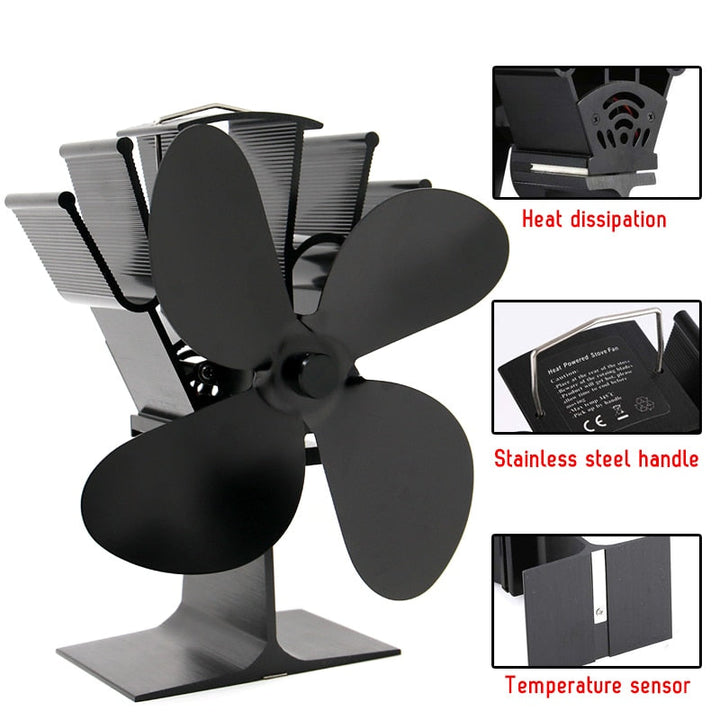 BowLift | Heat Powered Fireplace Fan - Heat Your Home More Efficiently!