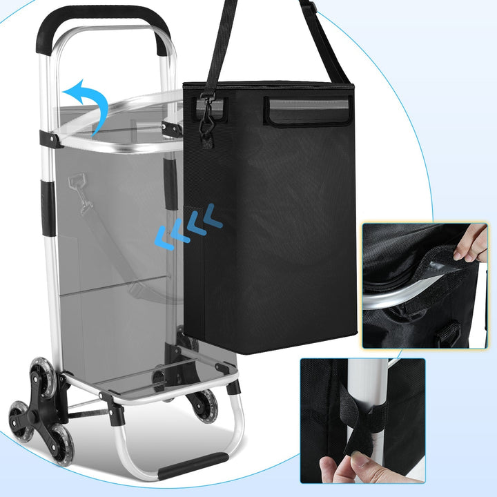 Shopping trolley shopping roller foldable 40L | Bowlift