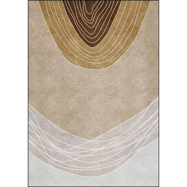 BowLift | Novelty Living Room Rug Multicolor Color Block Wood Grain Print Rug Polyester Washable Pet-Friendly Rug