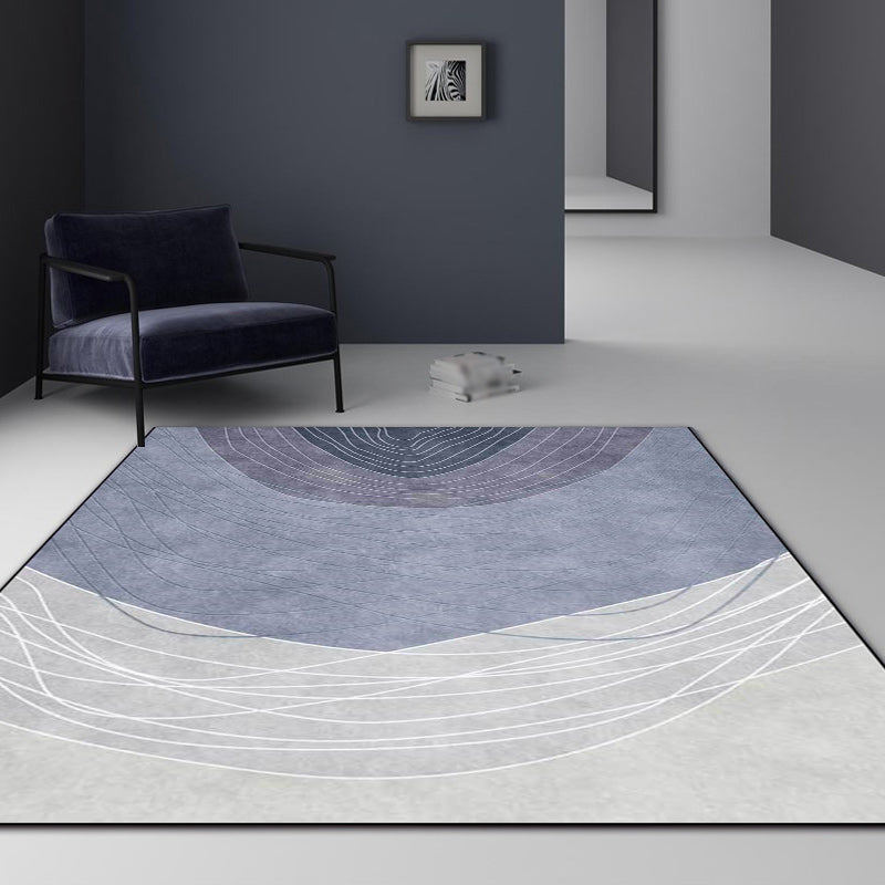 BowLift | Novelty Living Room Rug Multicolor Color Block Wood Grain Print Rug Polyester Washable Pet-Friendly Rug