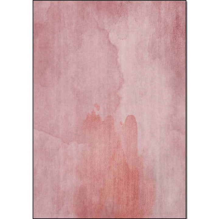 Unique abstract rug Pink simple rug polyester washable non-slip backing rug for the living room | Bowlift