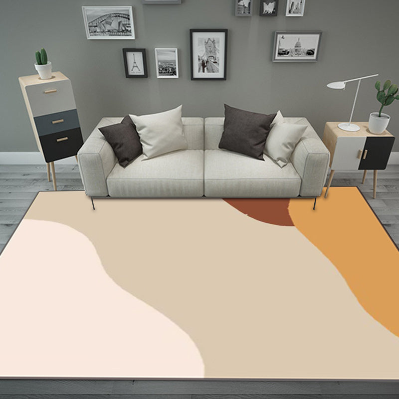BowLift | Novelty Living Room Rug Colorful Color Block Print Rug Polyester Pet Friendly Stain Resistant Rug