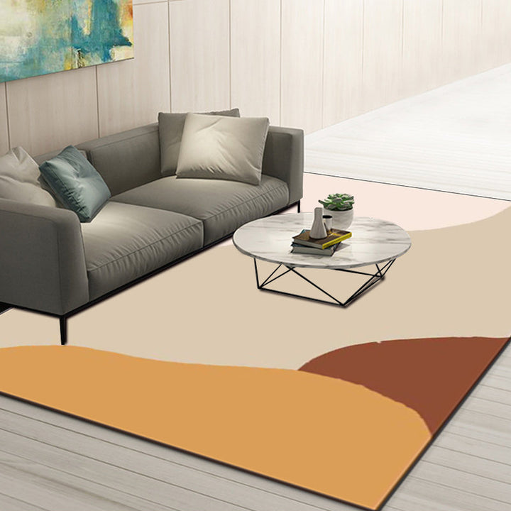 BowLift | Novelty Living Room Rug Colorful Color Block Print Rug Polyester Pet Friendly Stain Resistant Rug