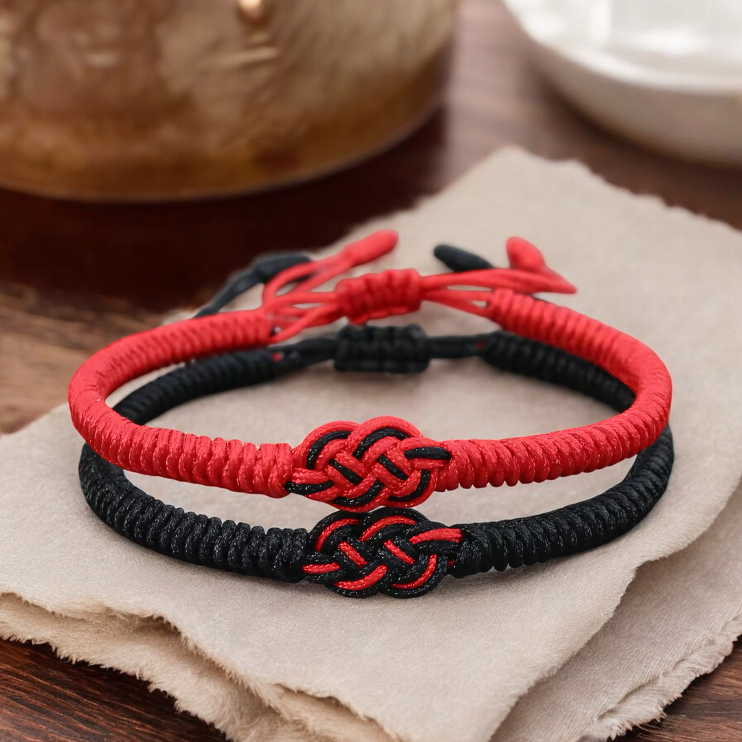 BowLift | Minimal Red Thread Of Fate Couples Bracelet