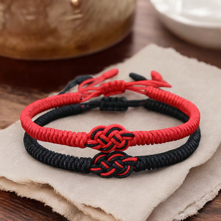 BowLift | Minimal Red Thread Of Fate Couples Bracelet