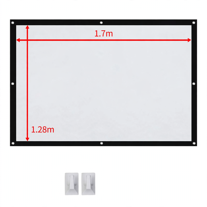 Projection screen, canvas made of sailcloth